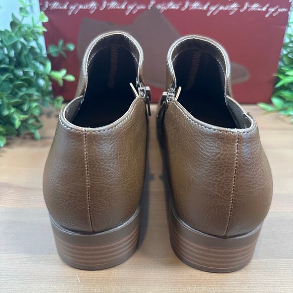 Kensie Women's Sammy Brown Ankle Boots Bootie Size 10 - Picture 4 of 7